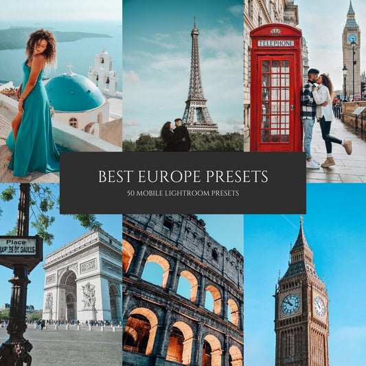 PACK 50 PRESETS EUROPA | Edição de Fotografia no Telemóvel