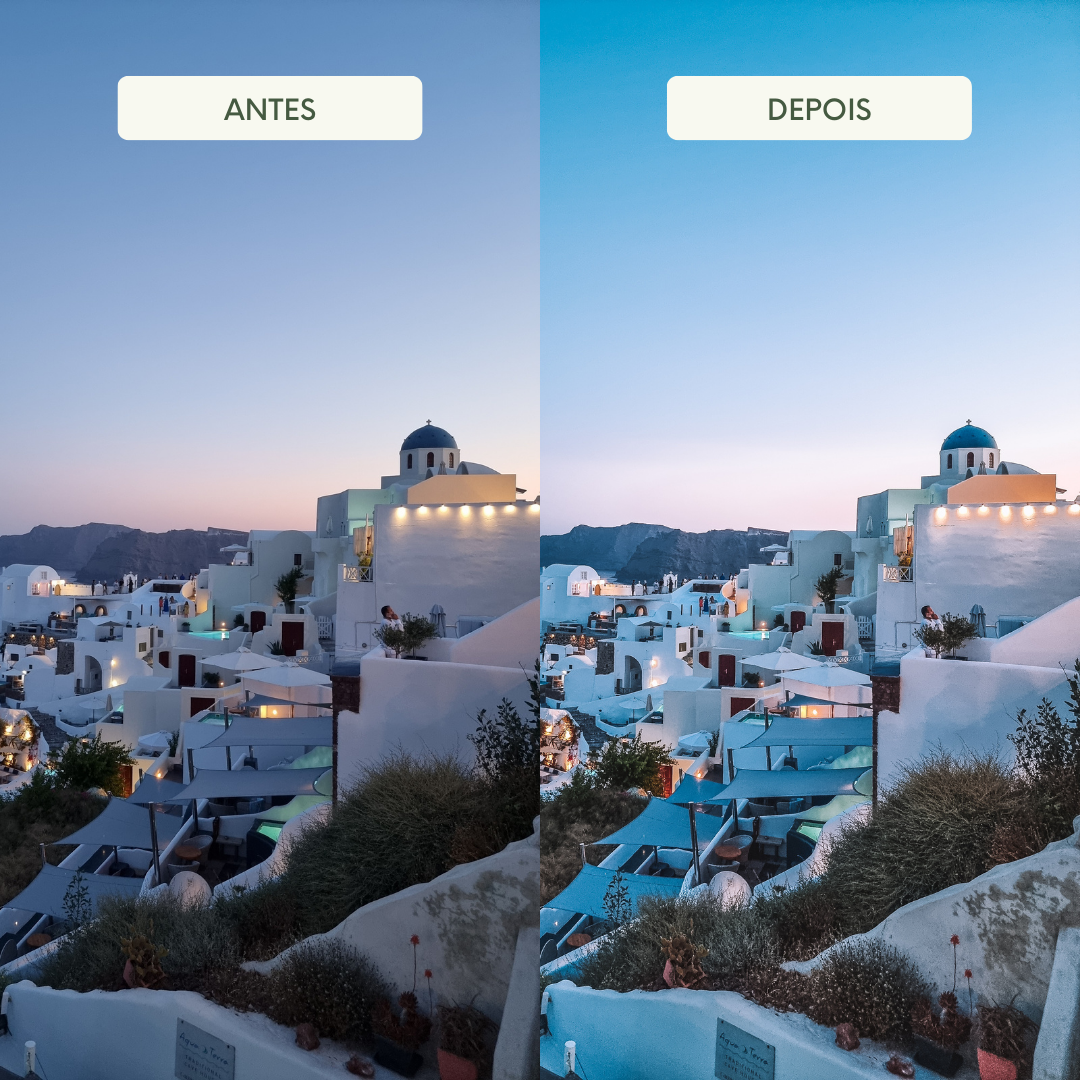 SANTORINI - 8 PRESETS | Edição de fotografia Lightroom